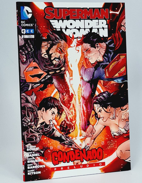 CÓMIC DE KIOSCO SUPERMAN WONDER WOMAN 2 CONDENADO PRELUDIO ECC EDICIONES DC CÓMICS