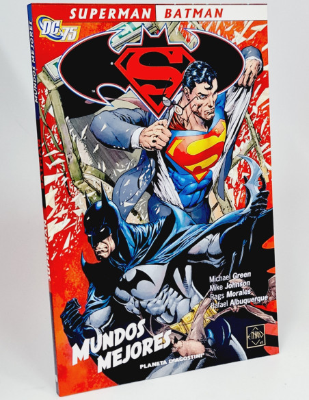 CÓMIC DE KIOSCO SUPERMAN BATMAN MUNDOS MEJORES PLANETA DEAGOSTINI 2010 DC CÓMICS