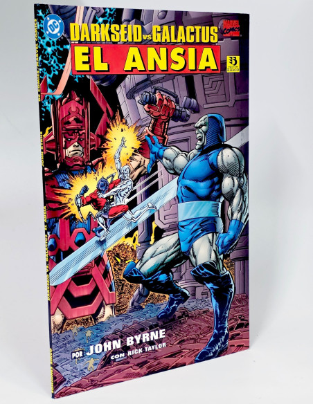 COMÍC DE KIOSCO DARKSEID VS GALACTUS EL ANSIA EDICIONES ZINCO 1996 DC CÓMICS PRESTIGIO