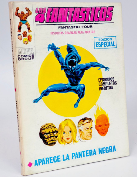 CÓMIC LOS 4 FANTÁSTICOS 25 APARECE EN LA PANTERA NEGRA VÉRTICE MARVEL BUEN ESTADO