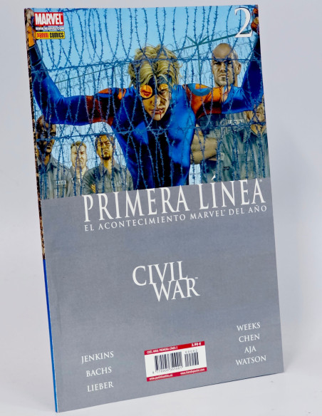 CÓMIC DE KIOSCO CIVIL WAR PRIMERA LÍNEA 2 PANINI CÓMICS MARVEL
