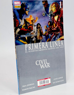 CÓMIC DE KIOSCO CIVIL WAR PRIMERA LÍNEA 1 PANINI CÓMICS...