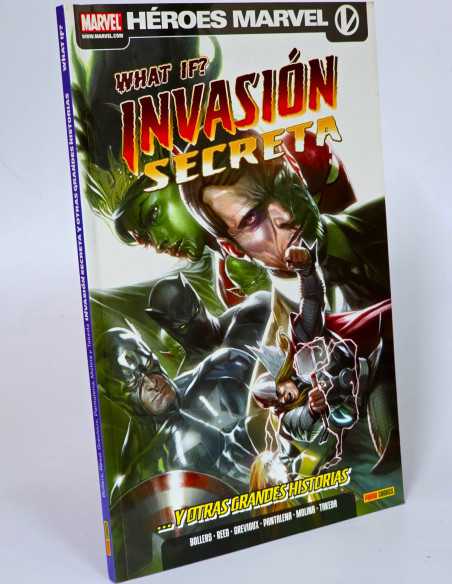 CÓMIC DE KIOSCO INVASIÓN SECRETA Y OTRAS GRANDES HISTORIAS WHAT IF? PANINI HEROES MARVEL