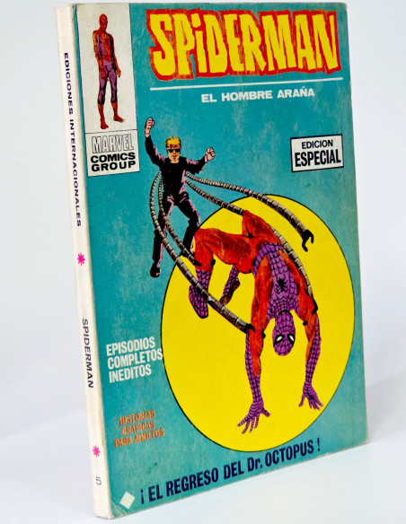 CÓMIC SPIDERMAN 5 REGRESO OCTOPUS PRIMERA TACO VOL1 VOL.1 SPIDER-MAN VERTICE MARVEL CASI EXCELENTE