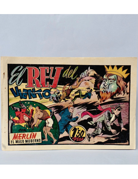 TEBEO CÓMIC MERLÍN EL MAGO MODERNO EL REY DEL VIENTO 33 ORIGINAL HISPANO AMERICANA CASI EXCELENTE