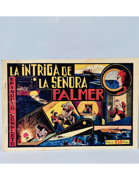 TEBEO CÓMIC HOMBRE ENMASCARADO 15 INTRIGA SEÑORA PALMER ORIGINAL HISPANO AMERICANA MUY BUEN ESTADO