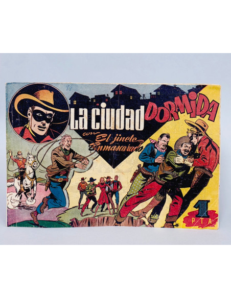 TEBEO CÓMIC EL JINETE ENMASCARADO 9 LA CIUDAD DORMIDA CASI EXCELENTE ESTADO