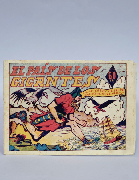 TEBEO EL PAÍS DE LOS GIGANTES AVENTURAS GRÁFICAS MARCO ORIGINAL CÓMIC ANTIGUO MUY BUEN ESTADO