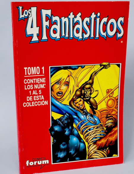 CÓMIC LOS 4 FANTASTICOS TOMO 1 RETAPADO 1 AL 5 FORUM MARVEL CASI EXCELENTE ESTADO