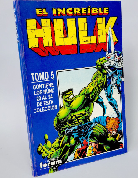 CÓMIC EL INCREÍBLE HULK TOMO 5 RETAPADO 20 AL 24 FORUM MARVEL MUY BUEN ESTADO