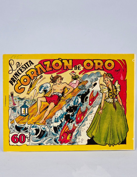 TEBEO EXCELENTE LA PRINCESITA CORAZÓN DE ORO EDITORIAL MARCO CÓMIC ANTIGUO