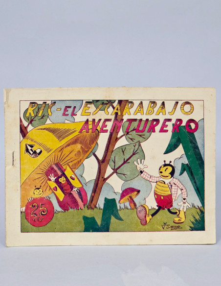 TEBEO RIC EL ESCARABAJO AVENTURERO 1 EDITORIAL HISPANO CÓMIC ANTIGUO BUEN ESTADO