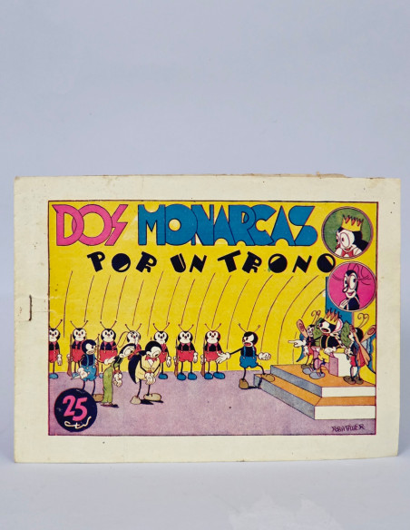 TEBEO DOS MONARCAS POR UN TRONO FALTAN DOS ESQUINAS INTERIOR HISPANO CÓMIC ANTIGUO BUEN ESTADO