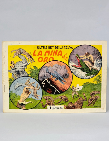 TEBEO ULTUS REY DE LA SELVA 2 LA MINA DE ORO MARCO CÓMIC ANTIGUO MUY BUEN ESTADO