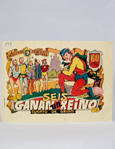 TEBEO EXCELENTE COLECCIÓN PRINCESITA 37 SEIS GANAN UN REINO EDITORIAL AMELLER CÓMIC ANTIGUO