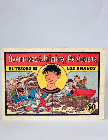TEBEO AVENTURAS DE JAIMITO Y PERIQUETE 10 TESORO ENANOS VALENCIANA CÓMIC ANTIGUO MUY BUEN ESTADO