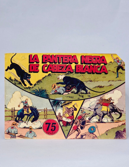 TEBEO JORGE Y FERNANDO 27 LA PANTERA NEGRA Y CABEZA BLANCA HISPANO CÓMIC ANTIGUO MUY BUEN ESTADO