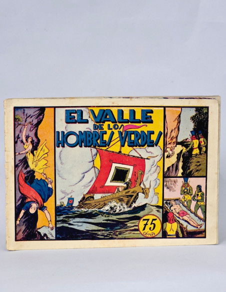 TEBEO CARLOS EL INTRÉPIDO 6 VALLE DE LOS HOMBRES VERDES EDITORIAL HISPANO CÓMIC ANTIGUO BUEN ESTADO