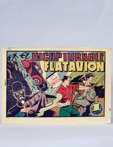 TEBEO CASI EXCELENTE JUAN CENTELLA 89 EL INCAPTURABLE FLATAVIÓN EDITORIAL HISPANO CÓMIC ANTIGUO
