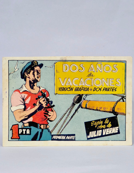 TEBEO XCELENTE DOS AÑOS DE VACACIONES JULIO VERNE EDITORIAL GERPLA CÓMIC ANTIGUO