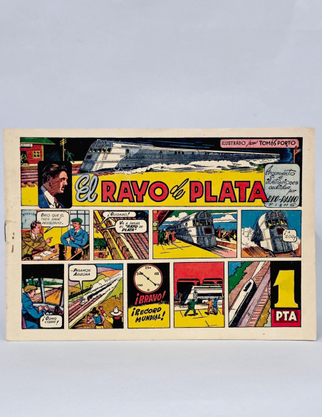 TEBEO EL RAYO DE PLATA 14 EDITORIAL GERPLA CÓMIC ANTIGUO MUY BUEN ESTADO