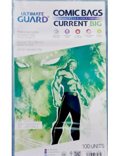 ULTIMATE GUARD COMIC BAGS SOLAPA ADHESIVA CURRENT BIG...