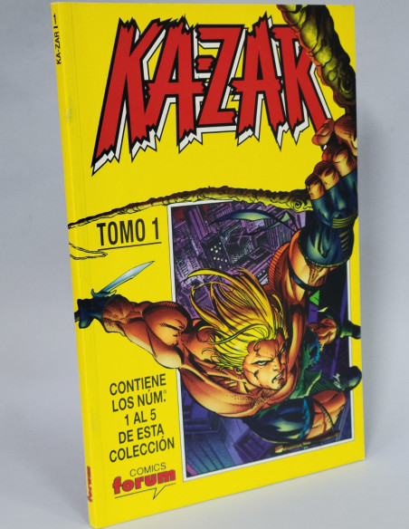 CÓMIC KA-ZAR TOMO 1 RETAPADO 1 AL 5 FORUM MARVEL CASI EXCELENTE ESTADO