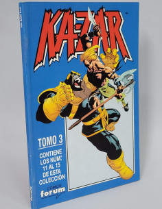 CÓMIC KA-ZAR TOMO 3 RETAPADO 11 AL 15 FORUM MARVEL CASI...