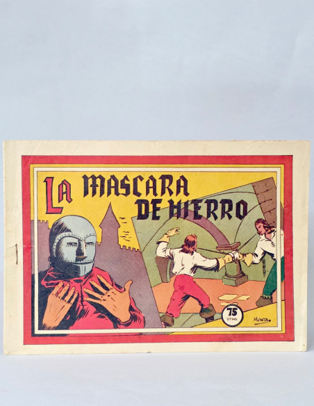 TEBEO CASI EXCELENTE SELECCIONA AVENTURERA LA MÁSCARA DE HIERRO VALENCIANA CÓMIC ANTIGUOORIGINAL