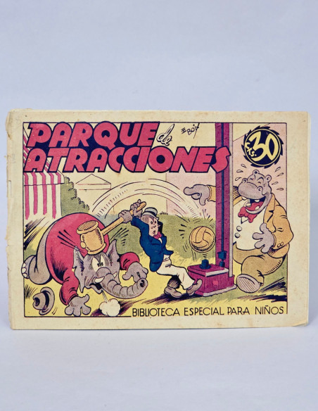 TEBEO PARQUE DE ATRACCIONES BIBLIOTECA ESPECIAL CÓMIC ANTIGUO ORIGINAL NORMAL ESTADO