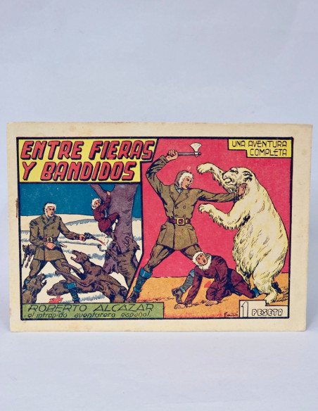TEBEO EXCELENTE ROBERTO ALCÁZAR Y PEDRÍN 87 ENTRE FIERAS BANDIDOS VALENCIANA CÓMIC ANTIGUO ORIGINAL