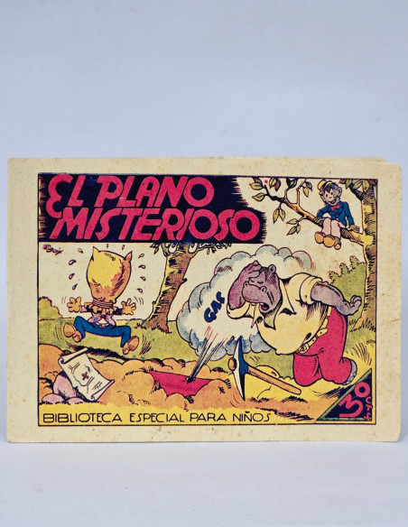 TEBEO EL PLANO MISTERIOSO BIBLIOTECA ESPECIAL MARCO CÓMIC ANTIGUO ORIGINAL MUY BUEN ESTADO