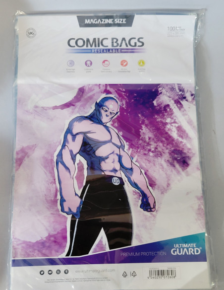 ULTIMATE GUARD COMIC BAGS SOLAPA ADHESIVA MAGAZINE SIZE BIG BOLSAS FUNDAS COMICS 222X281mm FUNDA