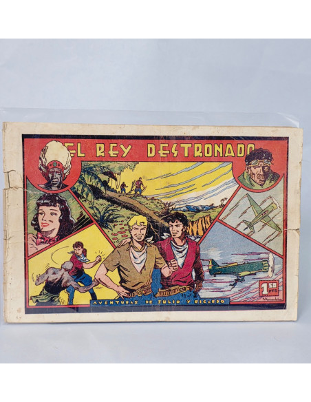 TEBEO JULIO RICARDO 5 EL REY DESTRONADO LOMO ABIERTO VALENCIANA CÓMIC ORIGINAL ANTIGUO