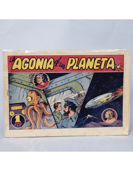 TEBEO LA AGONÍA DE UN PLANETA 8 LOMO ABIERTO HISPANO CÓMIC ORIGINAL ANTIGUO