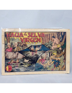 TEBEO HACIA LA SELVA VIRGEN LOMO ABIERTO HISPANO CÓMIC...