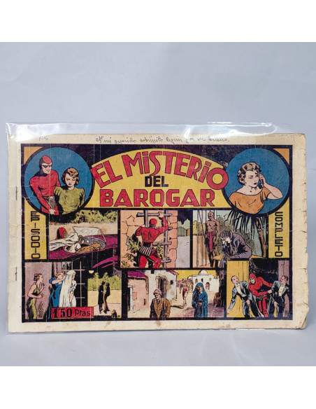 TEBEO EL MISTERIO DEL BAROGAR LOMO ABIERTO HISPANO CÓMIC ORIGINAL ANTIGUO