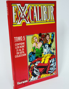 CÓMIC EXCALIBUR TOMO 5 RETAPADO 21 AL 25 FORUM MARVEL...