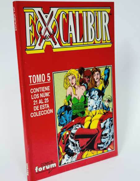 CÓMIC EXCALIBUR TOMO 5 RETAPADO 21 AL 25 FORUM MARVEL CASI EXCELENTE ESTADO