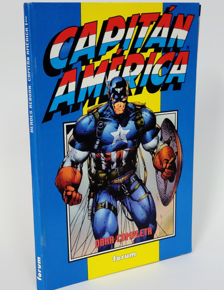 CÓMIC CAPITÁN AMÉRICA OBRA COMPLETA RETAPADO FORUM MARVEL MUY BUEN ESTADO