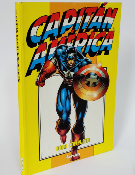 CÓMIC CAPITÁN AMÉRICA OBRA COMPLETA RETAPADO FORUM MARVEL MUY BUEN ESTADO