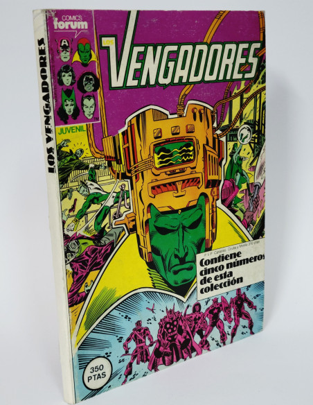 CÓMIC LOS VENGADORES 46 AL 50 RETAPADO FORUM MARVEL NORMAL/BUEN ESTADO