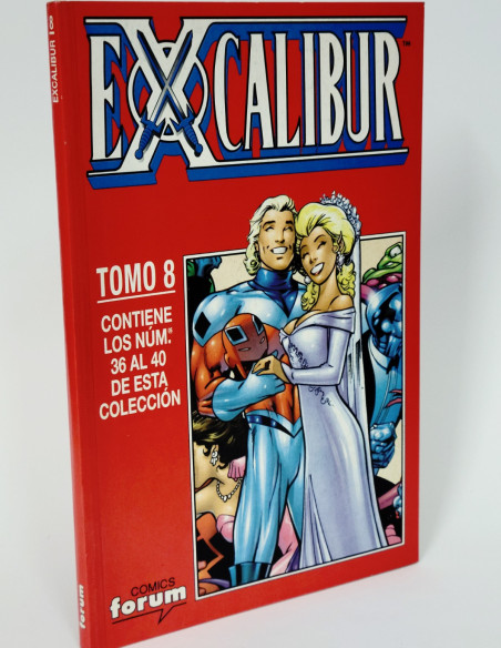 CÓMIC EXCALIBUR TOMO 8 RETAPADO 36 AL 40 FORUM MARVEL CASI EXCELENTE ESTADO