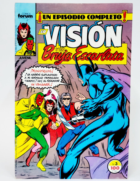 CÓMIC LA VISIÓN BRUJA ESCARLATA 3 FORUM MARVEL MUY BUEN ESTADO