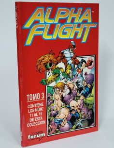 CÓMIC ALPHA FLIGHT TOMO 3 RETAPADO 11 AL 15 FORUM MARVEL...