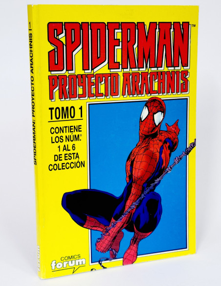 CÓMIC EXCELENTE ESTADO SPIDERMAN PROYECTO ARACHNIS TOMO 1 RETAPADO 1 AL 6 FORUM MARVEL