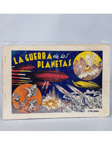 TEBEO LA GUERRA DE LOS PLANETAS 1 LOMO ABIERTO GUERRI CÓMIC ORIGINAL ANTIGUO