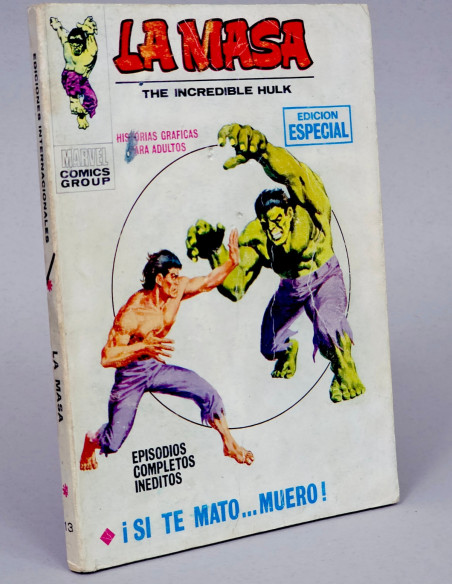 CÓMIC LA MASA 13 SI TE MATO MUERO TACO VOL1 VOL.1 VÉRTICE MARVEL NORMAL ESTADO
