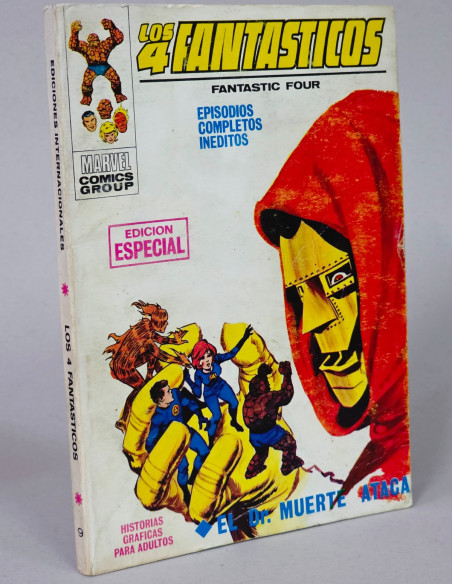CÓMIC LOS 4 FANTASTICOS 9 DR MUERTE ATACA VOL1 VOL.1 VOLUMEN TACO VÉRTICE MARVEL BUEN ESTADO