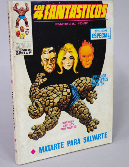 CÓMIC LOS 4 FANTASTICOS 21 MATARTE PARA SALVARTE VOL1 VOL.1 VOLUMEN TACO VÉRTICE MARVEL BUEN ESTADO